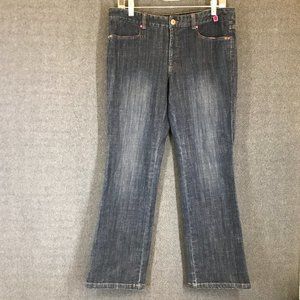 Sigrid Olsen Dark Wash Mid-Rise Jeans Size 6 Petite 33x28.5"